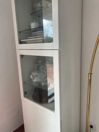 Vetrina BESTÅ Ikea in Vetro Trasparente
