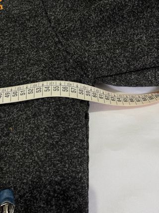 Cazadora borrego gris negro XL invierno