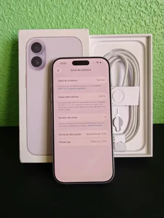 iPhone 17 256GB Morado Como nuevo+Factura