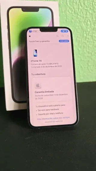 iPhone 14 128GB Negro. Nuevo+Factura