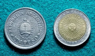 TIRA DE MONEDAS DE ARGENTINA