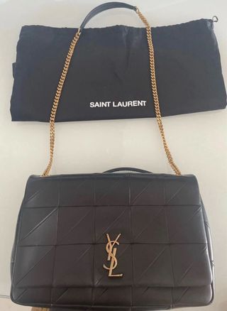 Bolso YSL Jamie L Negro Dorado