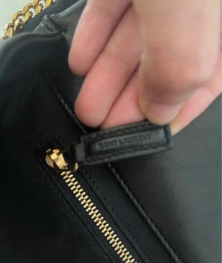 Bolso YSL Jamie L Negro Dorado