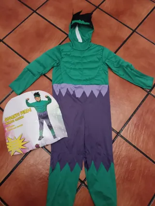 Envío Rápido Disfraz Hulk niño talla 5-6
