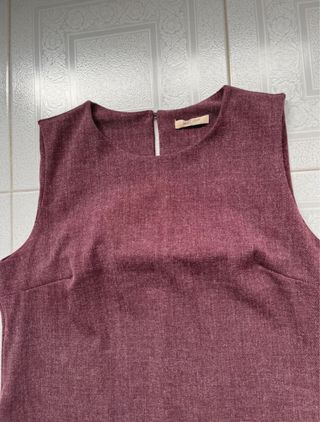 Vestido Bordô Senhora Outono/Inverno