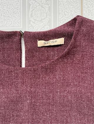 Vestido Bordô Senhora Outono/Inverno