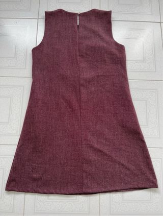 Vestido Bordô Senhora Outono/Inverno