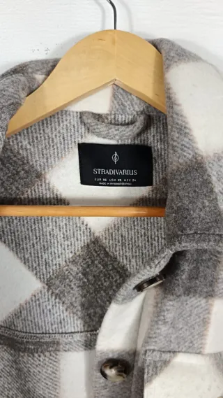 Sobrecamisa Cuadros Stradivarius Talla XS