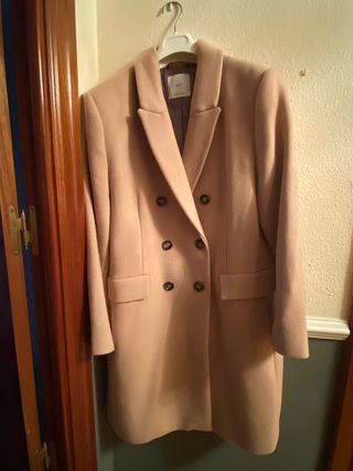 Abrigo Mango Beige Talla XXL