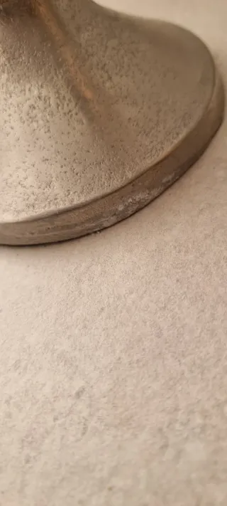 Portavelas madera y metal