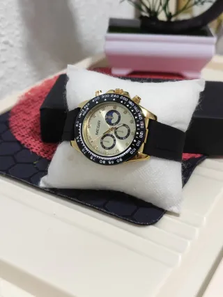 Reloj MEGIR Hombre Negro y Dorado