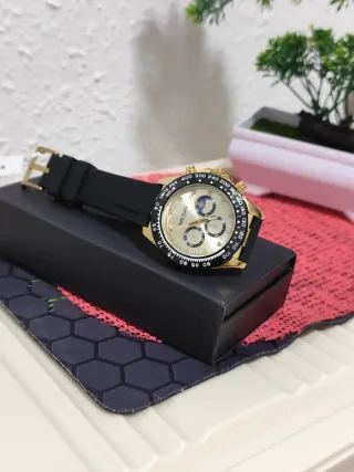 Reloj MEGIR Hombre Negro y Dorado
