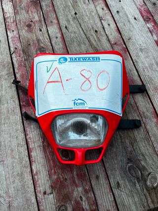 Careta Faro Enduro Honda Roja