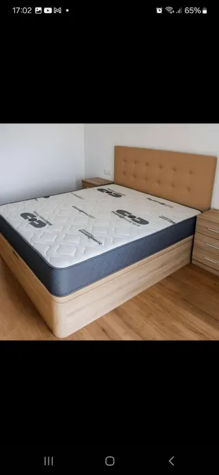 Armario modular blanco madera