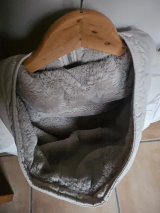 Chaquetón mujer reversible.