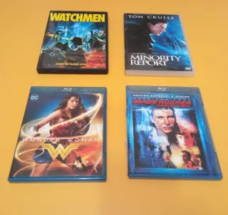 Lote Blu-ray/DVD Blade Runner Wonder Woman y otras