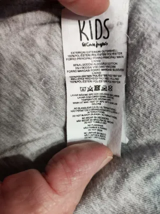 Cazadora acolchada azul con capucha talla 15-16