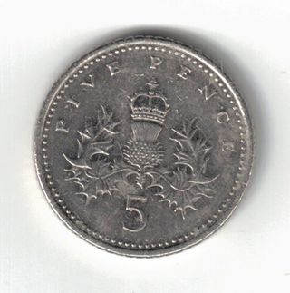 Moneta 5 Pence Regno Unito 2003