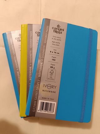 3 Quaderni Cangini Filippi 9x14 cm