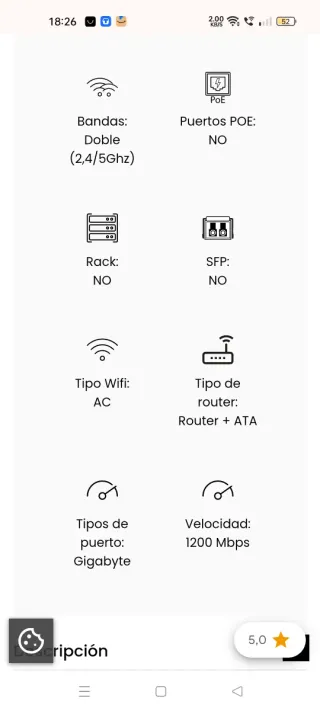Router Wi-Fi con Antenas