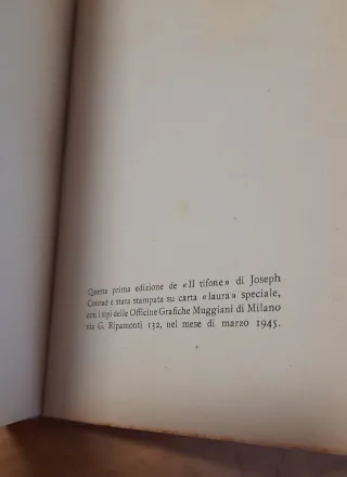 Il tifone - Joseph Conrad 1945
