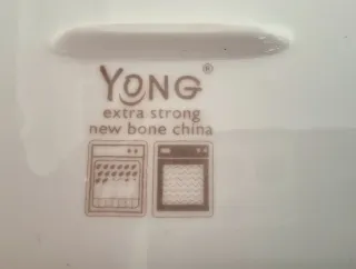 6 Platos Cuadrados Porcelana Blanca