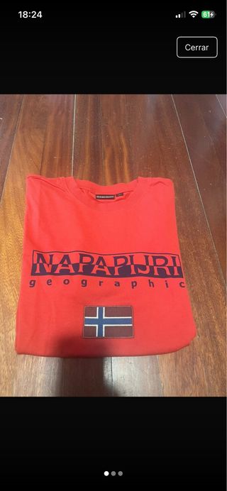Camiseta Napapijri Roja Talla M