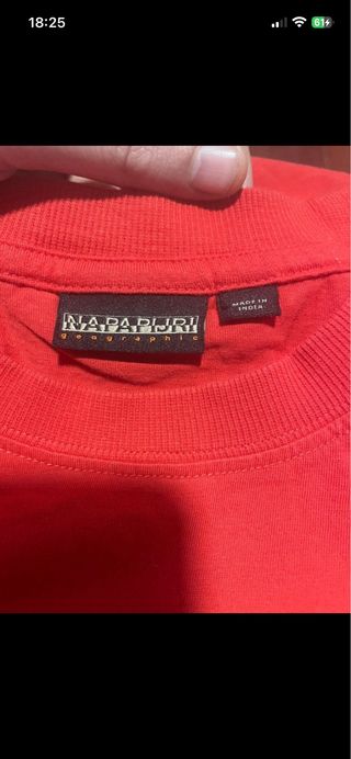Camiseta Napapijri Roja Talla M