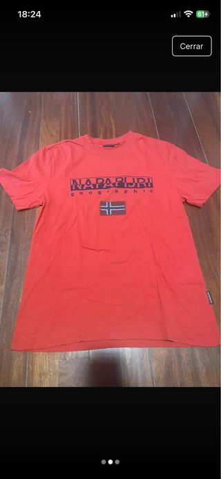 Camiseta Napapijri Roja Talla M