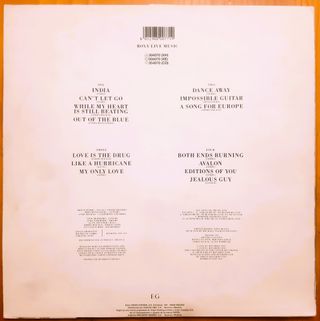 Doble LP Vinilo Roxy Music Heart still beaking