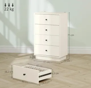 Cómoda moderna 4 cajones