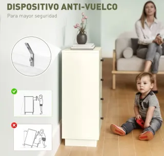 Cómoda moderna 4 cajones