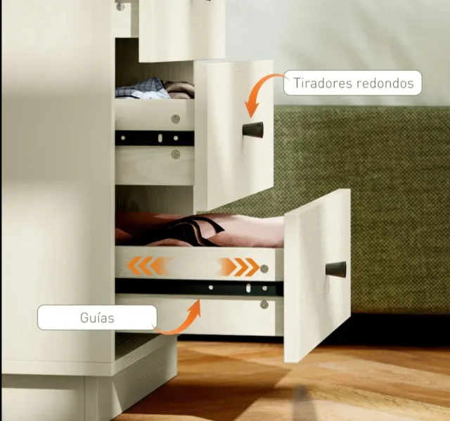 Cómoda moderna 4 cajones