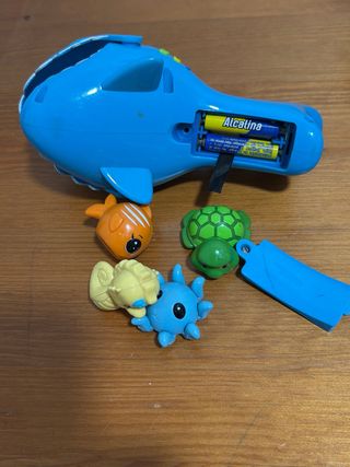 Juego de baño tiburón y animales marinos