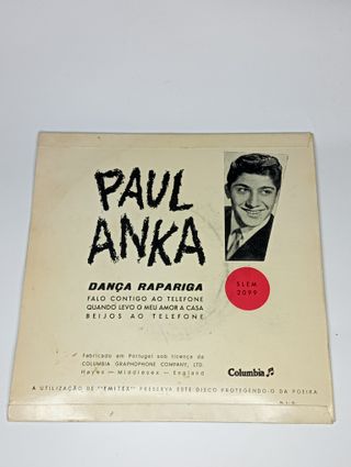 Paul Anka - Dança Rapariga Vinil