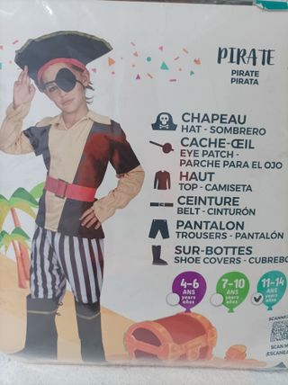 Disfraz Pirata 11-14 años