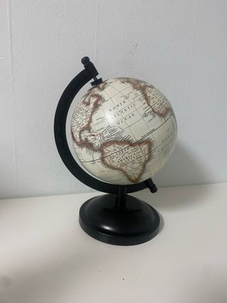 Globo terráqueo decorativo