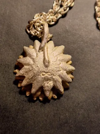 Colgante Flor con Cadena Plata 925