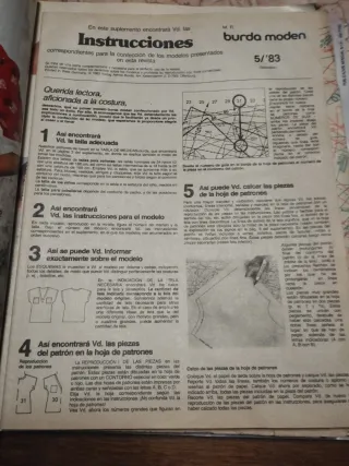 Burda revistas moda 1983 1988 1990