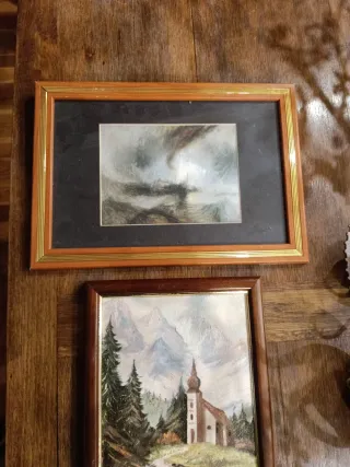 Lote 3 cuadros paisajes