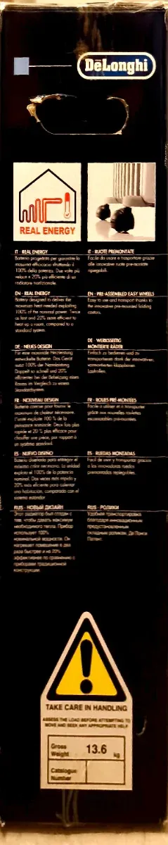 Radiador DeLonghi Eléctrico Aceite