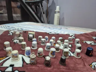 Colección 32 dedales decorativos