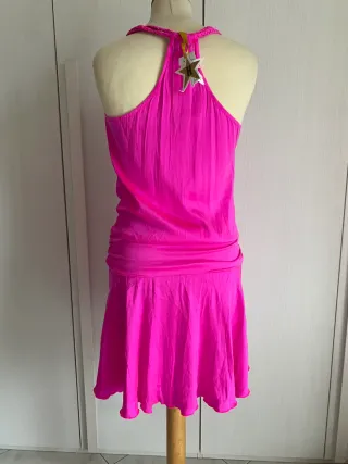 Abito donna Hollywood S seta fucsia