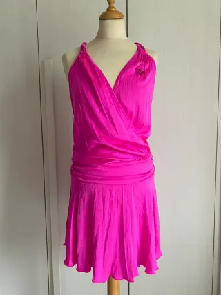 Abito donna Hollywood S seta fucsia