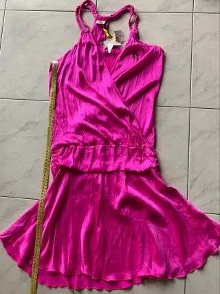 Abito donna Hollywood S seta fucsia