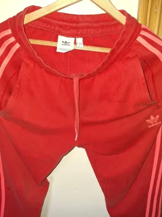 Sudadera Adidas Pantalon Deporte Track Pants Rojo