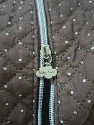 Bolso Carro Bebé Marrón Lunares