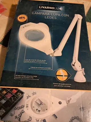 Lámpara Lupa Livarnolux LED Cristal 2.25x