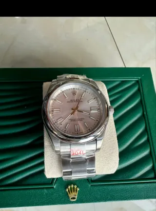 Reloj Rolex Oyster Perpetual Plata y Oro