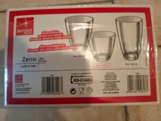 Set 6 Bicchieri Vetro Trasparente